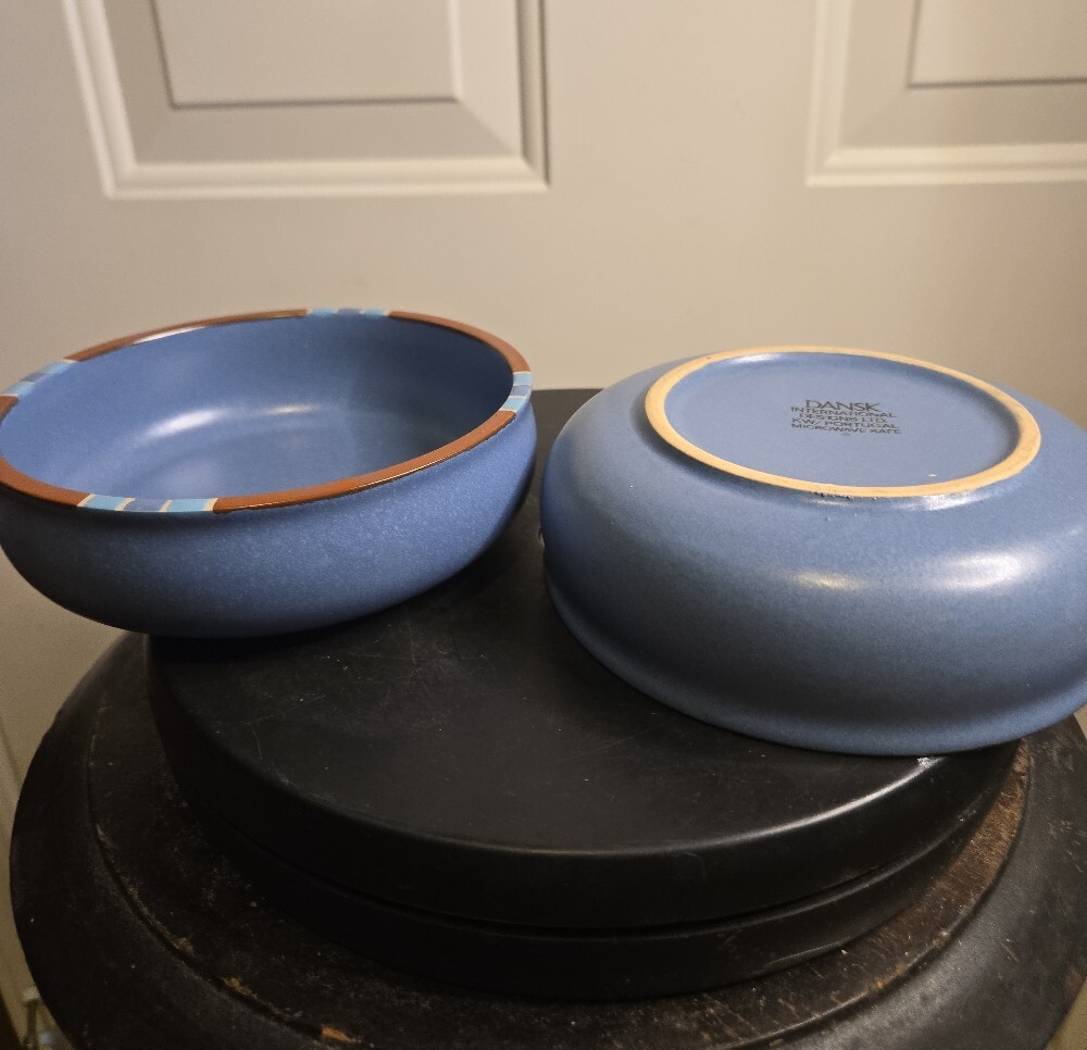 Dansk Mesa Sky Blue Portugal 5 3/4" Cereal Bowls Portugal Set Of 2 - Picture 7 of 11